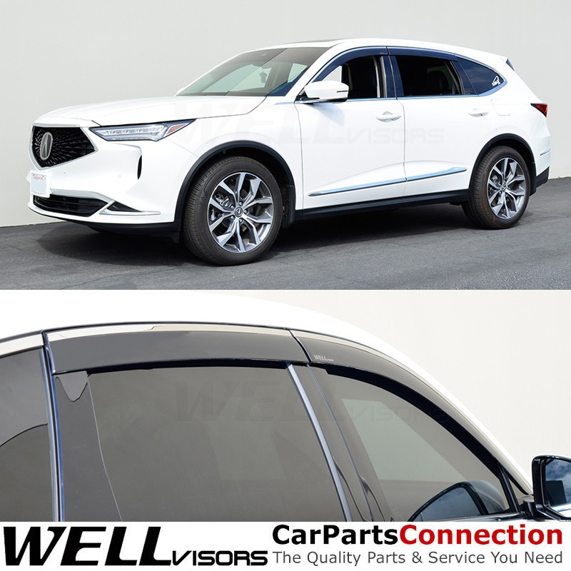 Wellvisors For 2022-2026 Acura MDX Window Visor Rain Guard