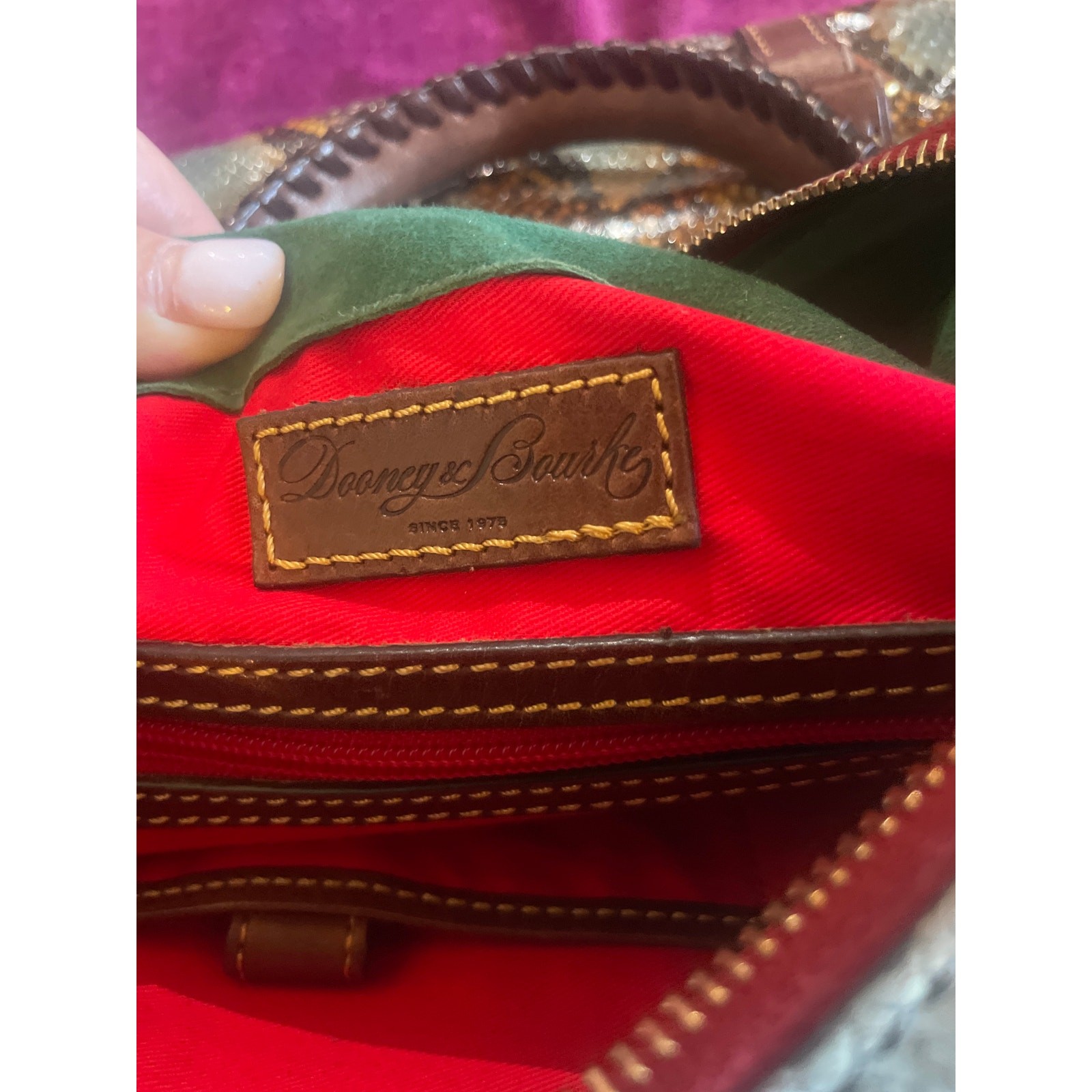 DOONEY & BOURKE Python Embossed Florentine Satche… - image 6