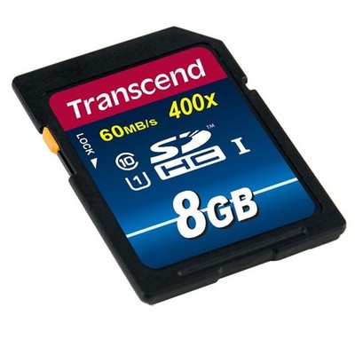 Transcend 8 GB SDHC Class10 UHS-1 400x Speicherkarte