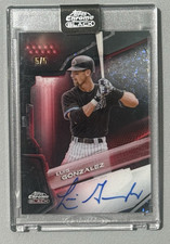 2026 Topps Chrome Black Red Luis Gonzalez AUTO 5/5 BOOK END