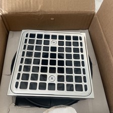 Kohler K-9136-CP Clearflo Square Design Tile-In Shower Drain, Polished Chrome