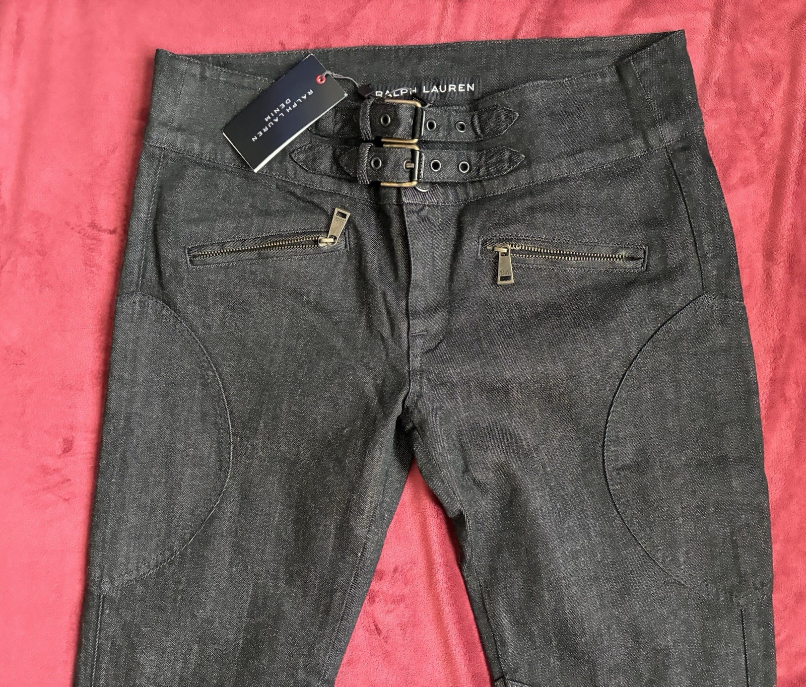 Ralph Lauren Black Label  Italy Equestrian Inspired Jeans Denim Pants Sz 29