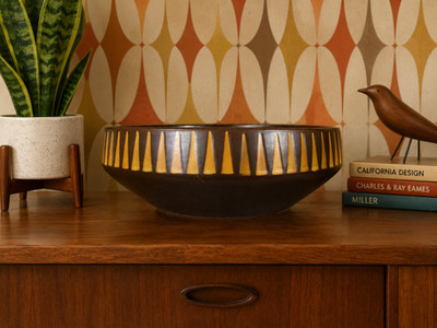 Ben Seibel Forum International Vintage MCM Large Centerpiece Serving Bowl 10''