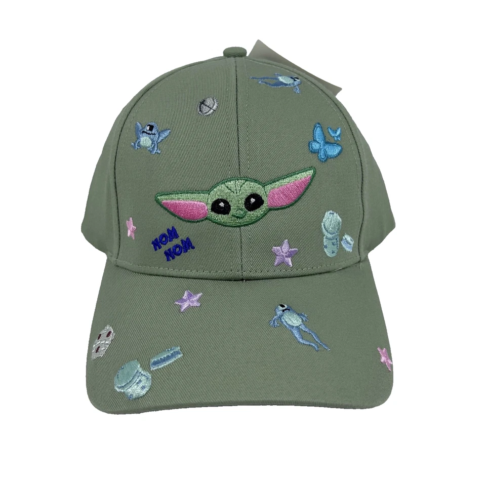 Embroidered Star Wars Disney Grogu/Mandalorian Baseball hat/cap green-NEW RARE* - Image 1 of 4