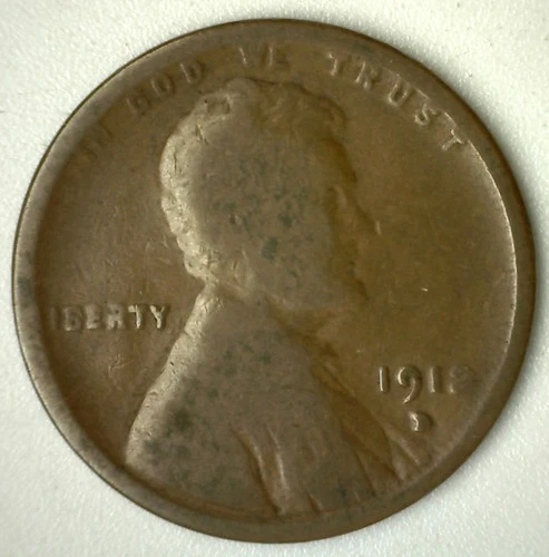 1912 D Lincoln Wheat Cent 1c US Type Coin Denver Mint Good Circulated