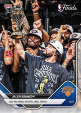 Tarjeta NBA 2025-26 Topps AHORA 339 FINALES NBA MVP KNICKS JALEN BRUNSON PREVENTA