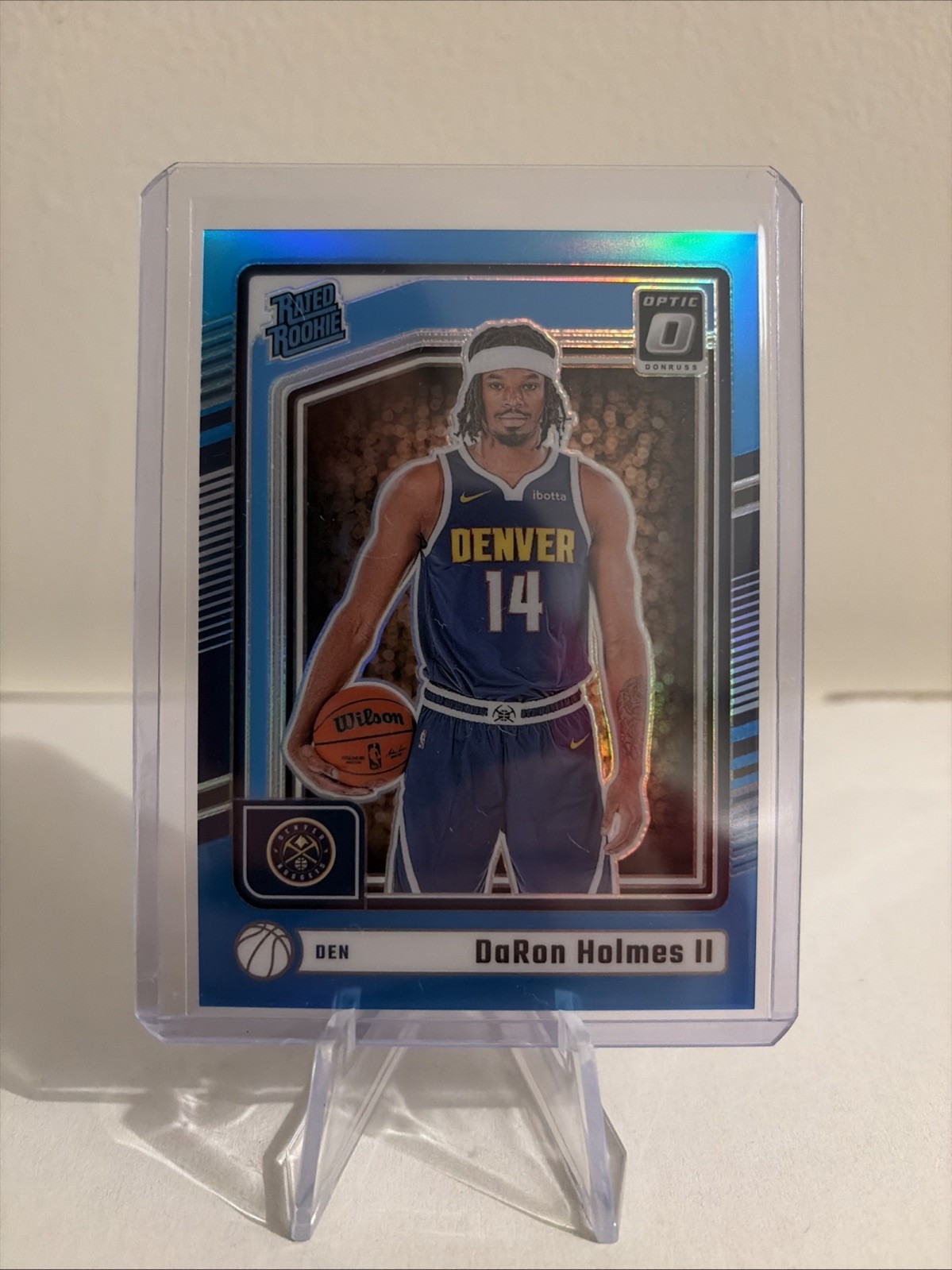 2024-25 Panini Donruss Optic Daron Holmes II #262 RC Aqua Rated Rookie /225