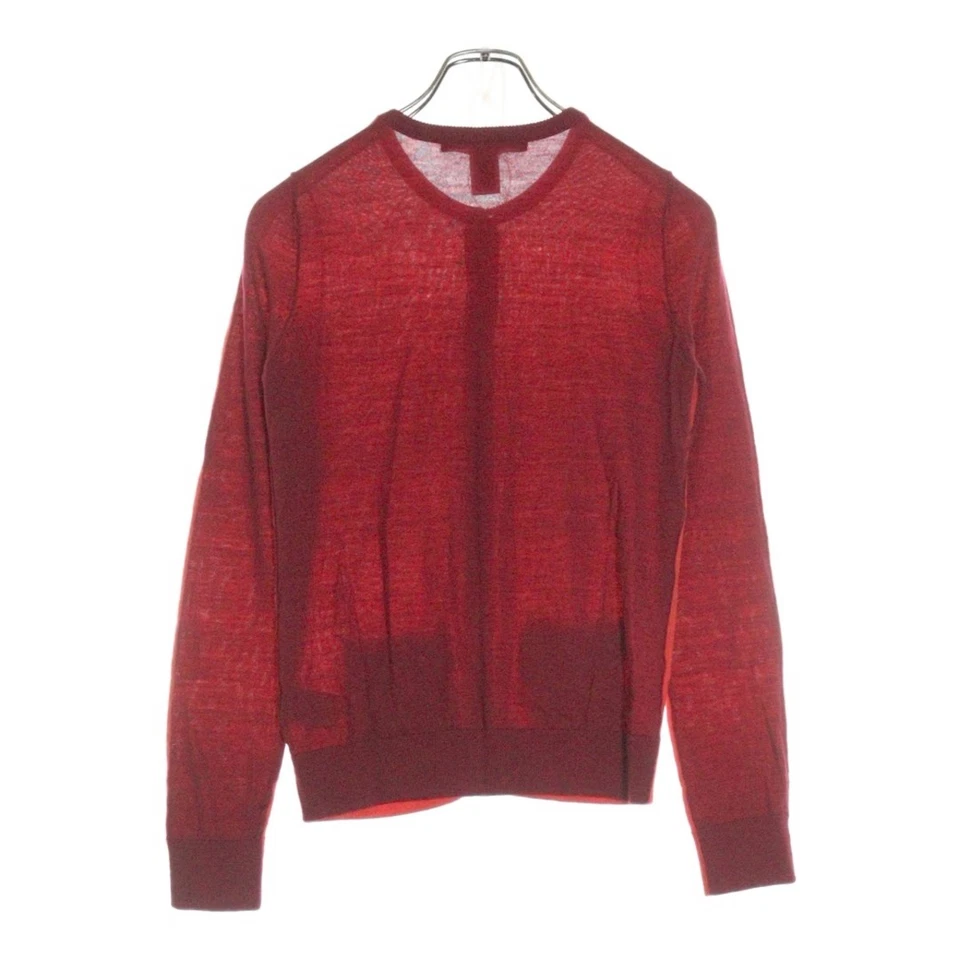 Cárdigan tejido de lana con botones cuello redondo diseño marca MARC BY JACOBS rojo para mujer usado a Foto 2 de 4