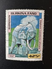 Burkina Faso 2000 Mi. 1771 oblitéré éléphant Elephants Elefanten Faune Fauna