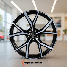 4 Cerchi 17" Nuovi Look VW GOLF 8R Estoril GTI GTD GTE Polo In 5x100 Poli Neri