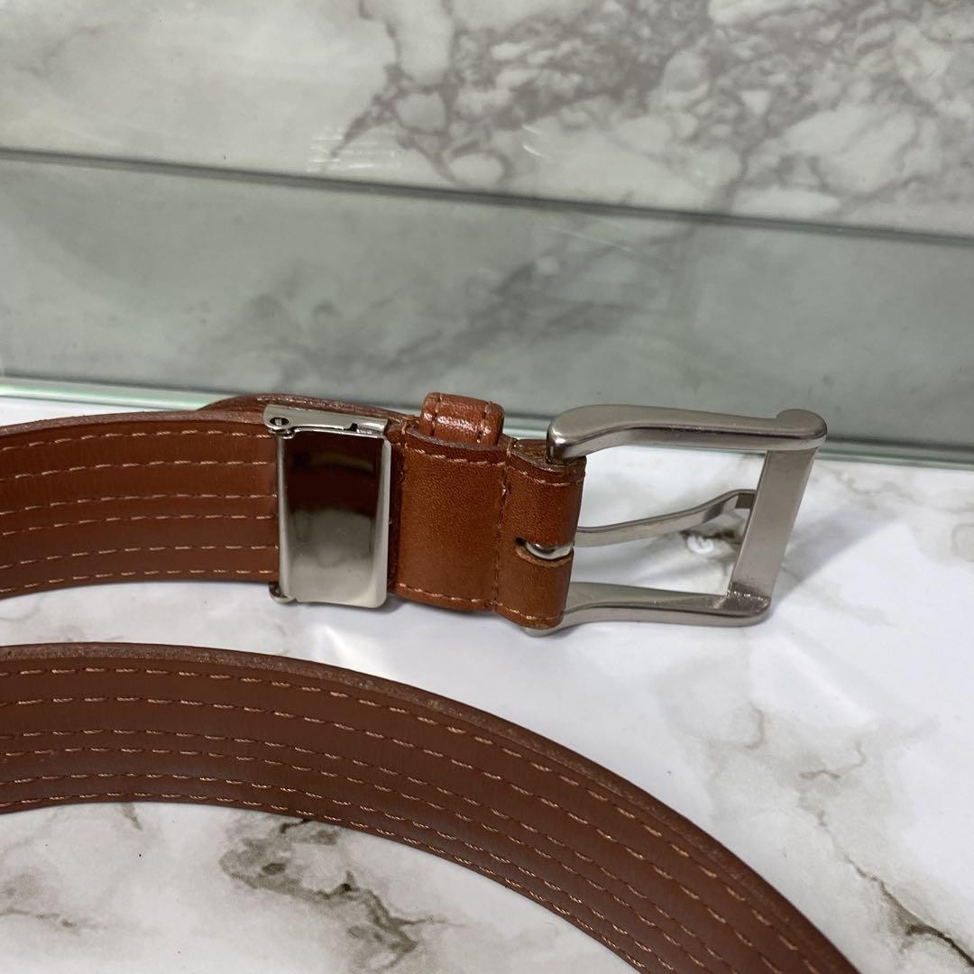 小物 90's BURBERRYS brown leather Belt 90S Burberry Belt Genuine Leather Brown Nova Men Belt