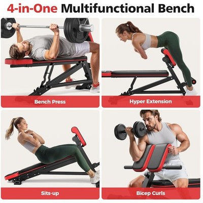 Stable Design Roman Chair Bench for Strength Training