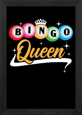 Gerahmtes Wandbild Poster Bingo Queen Bingo Spieler Leinwanddruck Bild