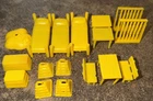 Vtg Marx Navarone Mountain Play Set Yellow Bunk Beds Benches Table 17 pieces