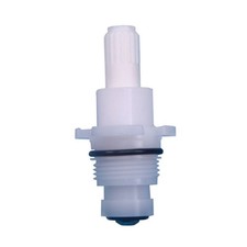 US Hardware P-1324C White Plastic Faucet Stem and Bonnet 2-3/14 H x 13/32 W in.