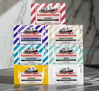 6/ 12x Fisherman's Friend Freshmints Lozenges Halal Kosher Vegan Gluten Free - Imagen 1 de 3