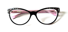 BEBE BB7024 001 CAT EYE BLACK ROSE WOMEN FULL RIM AUTHENTIC EYEGLASSES 56-15-135