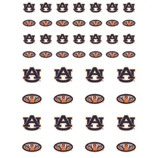 Auburn Tigers Small Sticker Sheet - 2 Sheets