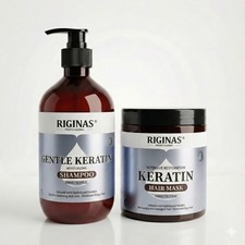 Keratin Moisturizing Shampoo  Intensive Restoration Hair Mask Set - 500ml