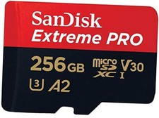 Extreme PRO 256 GB Class 3/UHS-I U3 V30 microSDXC