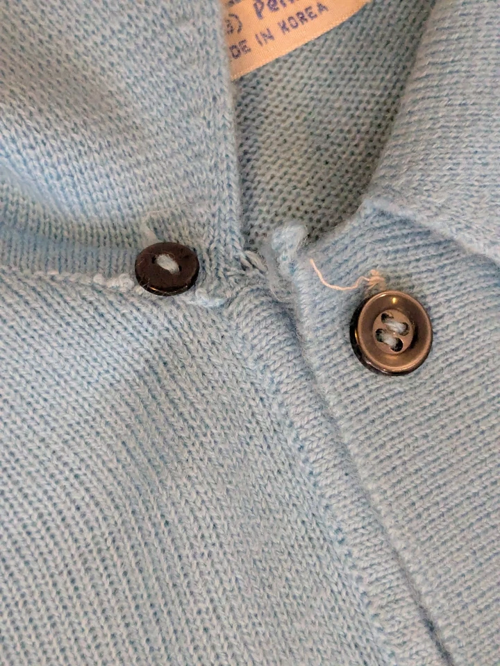 Polo de Colección Años 60 Towncraft Plus Para Hombres Rockabilly Azul Claro Punta Raglán Manga XL Foto 4 de 4