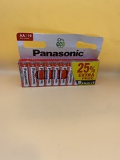 20x AA Genuine Panasonic Zinc Carbon Batteries - New R6 1.5V Longest Expiry 0.38 per battery