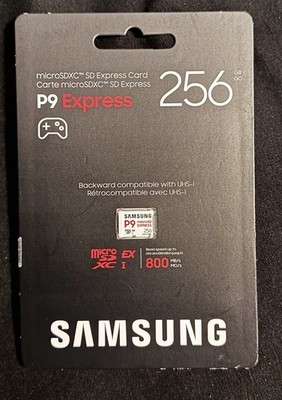 Samsung P9 Express microSD Card, 256GB microSDXC Memory 256GB, white 