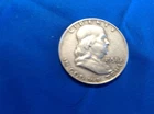 1958-D Franklin Half Dollars (hot pink/green)