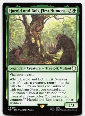 Harold and Bob, First Numens 78 Fallout Magic: The Gathering NM