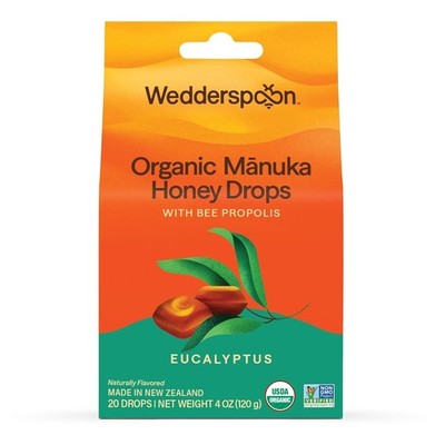 Genuine New Zealand Eucalyptus Drops with Bee Propolis - Soothing 20 Count