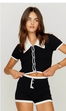 House of sunny contrast hot pants NEW with tags US 2