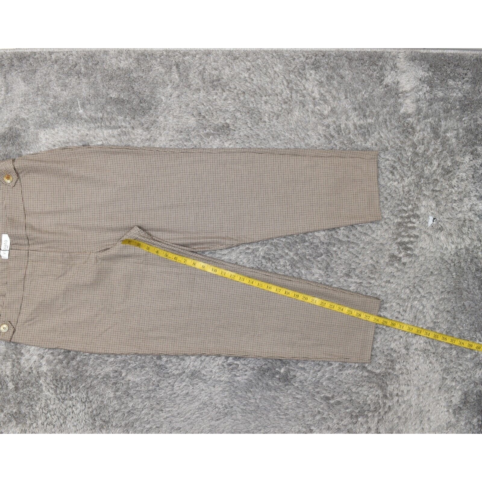 NEW Mango Women's Plus Size 18 Dress Pants Skinny Pants Brown Polyester Zip Ge thumbnail 3