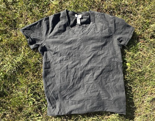 Diesel, Vtg Y2K Diesel V Neck Black T shirt Men Size LargePocket Neck Grunge 100% Cotton