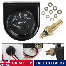 2" 52 mm Car Auto Digital LED Water Temp Temperature Gauge Kit 40-120℃ UK