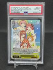 Weiss Schwarz Quintessential Quintuplets in Swimsuits Ichika Nino Miku SR PSA 10