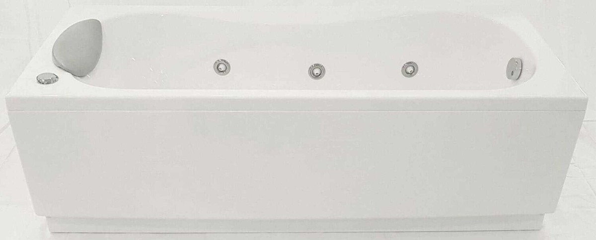 Vasca Idromassaggio Calypso Eco Novellini 160x70 Cm - 6 Gettoni Laterali, Accensione Pneumatica, Bianco Lucido - Foto 2
