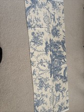 John Wilman Blue/cream Toile  Fabric - Unused Piece