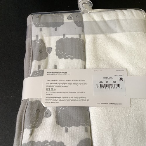 Carter's Lamm Just For You Kapuzenhandtuch und Badetuch Set - Neu mit Etikett - 29"x29" - Bild 6 von 6