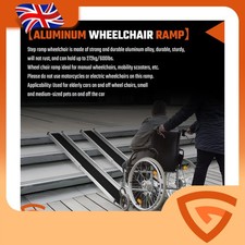 5ft Wheelchair Ramps with Carry Handle new Aluminum Mobility Assistance 1 PAIR