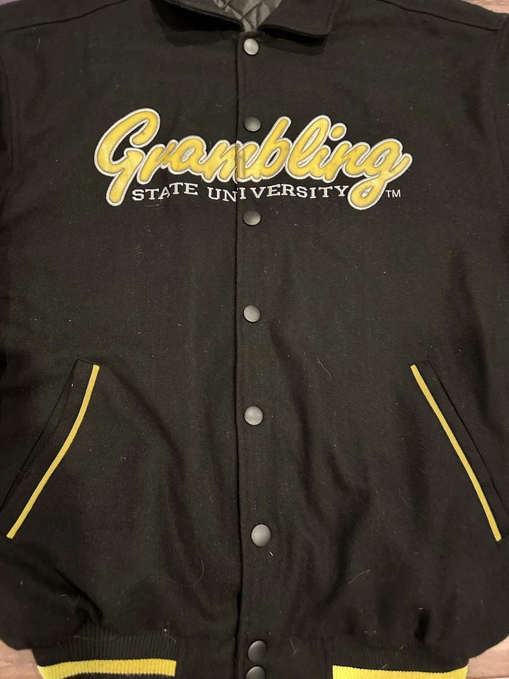 Винтажная шерстяная университетская куртка Grambling State University Tigers размер 2XL ретро - Изображение 2 из 4