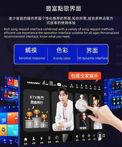 UK InAndon R5PROMATE 19.5'' IPS Karaoke Player,4TB HDD 3IN1 YouTube,Cloud,AI,80K - Picture 8 of 17