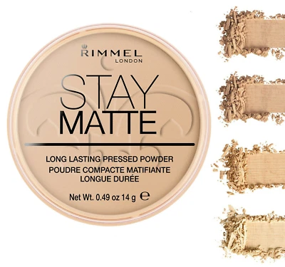 RIMMEL STAY MATTE LONG LASTING PRESSED POWDER - 14g ***CHOOSE YOUR SHADE*** - Image 1 of 4