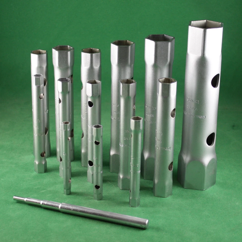 Made in Germany Rohrsteckschlüssel DIN 896 gehärtet und verchromt Steckschlüssel