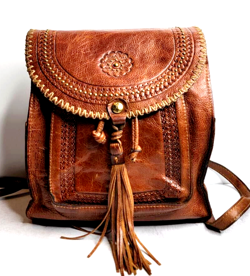Patricia Nash Jovanna Leather Backpack Patricia Nash Jovanna Leather Backpack In Berry Red | ModeSens main image 3