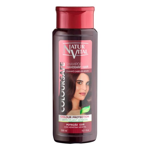 Natural Vital Mahogany Hair Henna & Keratin Colour Safe Shampoo and Mask SET - Picture 2 of 4