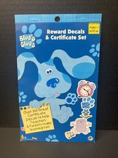 Blues Clue's Reward Decals Certificate Set Stickers 1998 Vintage
