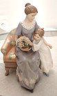 Always & Forever “Mother & Child” Figurine Glazed Porcelain Mint Lladro Style