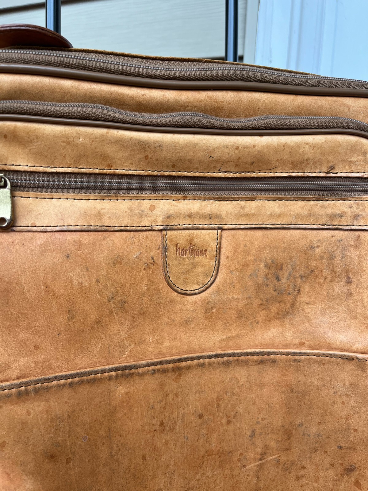 RARE Vintage Hartmann Leather Carry On Suitcase eBay