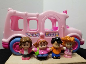 little people pink bus