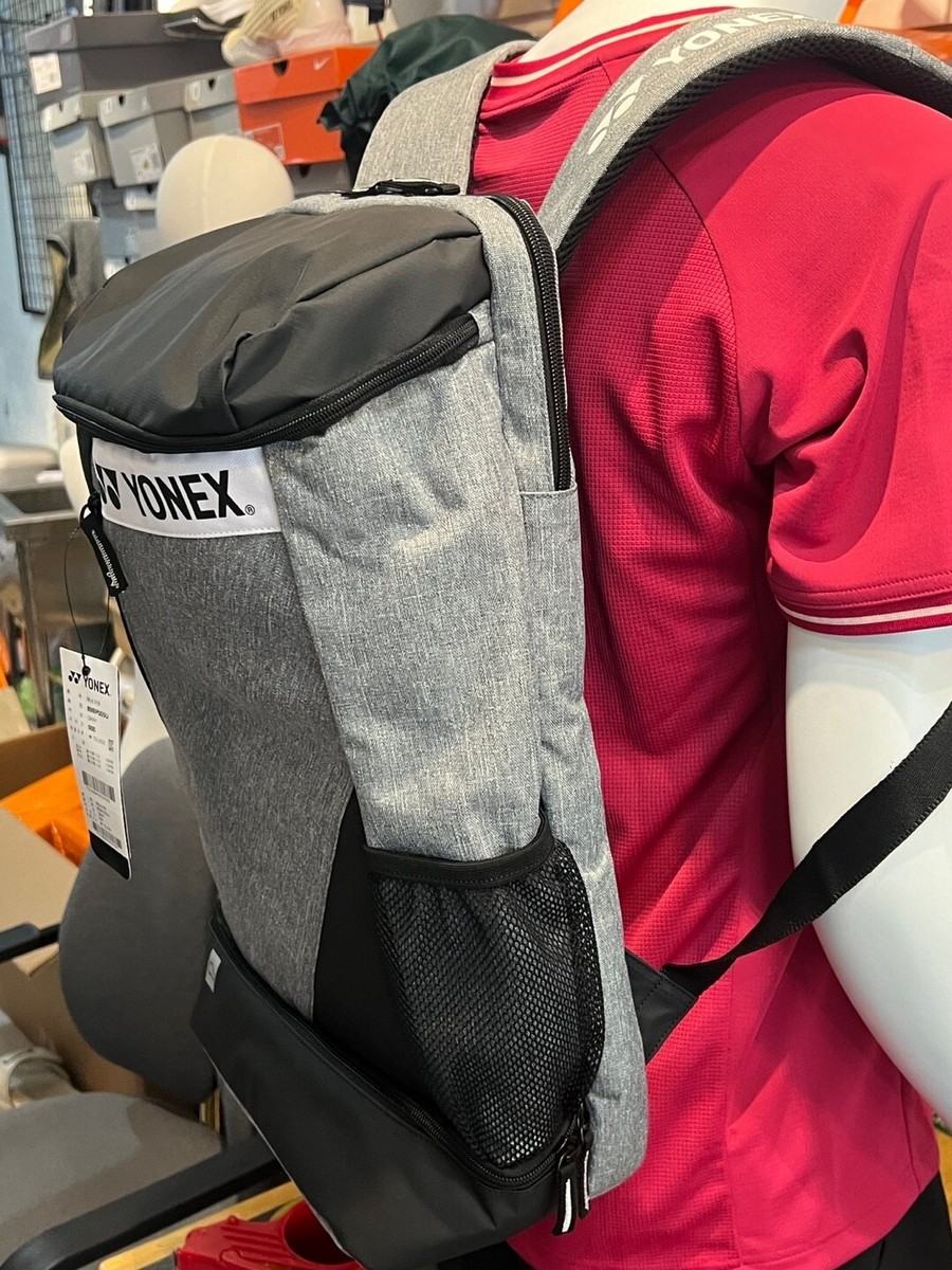 Yonex Badminton Backpack Tennis Racket Squash Sports Bag Gray NWT